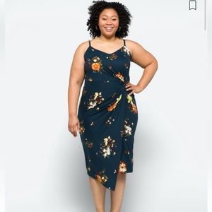 Navy Nine Britton fitted midi dress